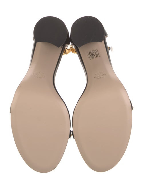 Stuart Weitzman Leather Studded Accents Sandals