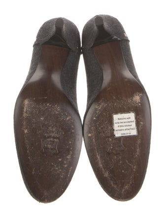 Stuart Weitzman Suede Bow Accents Pumps