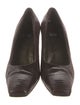Stuart Weitzman Embossed Leather Pumps