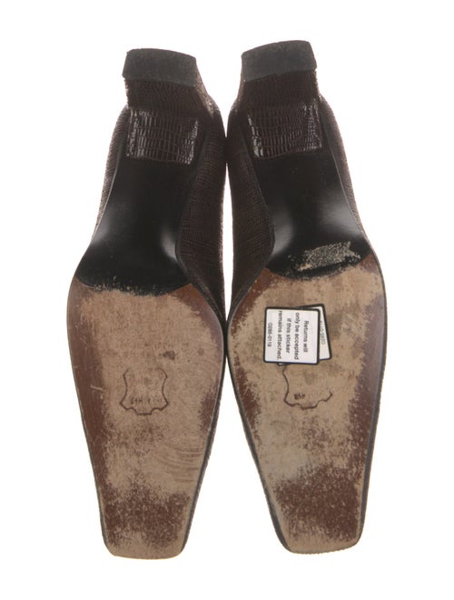 Stuart Weitzman Embossed Leather Pumps