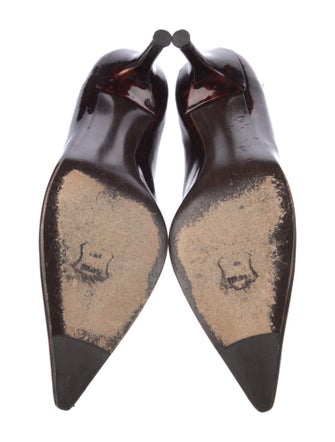 Stuart Weitzman Patent Leather Printed Pumps