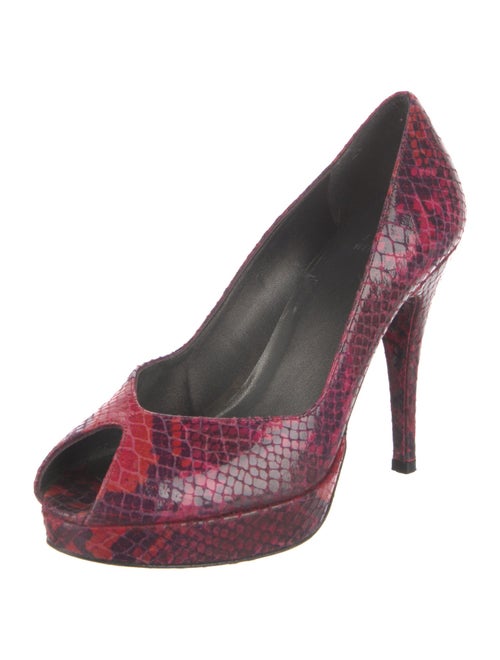 Stuart Weitzman Snakeskin Animal Print Pumps
