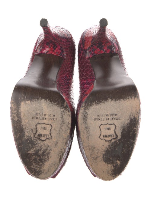 Stuart Weitzman Snakeskin Animal Print Pumps