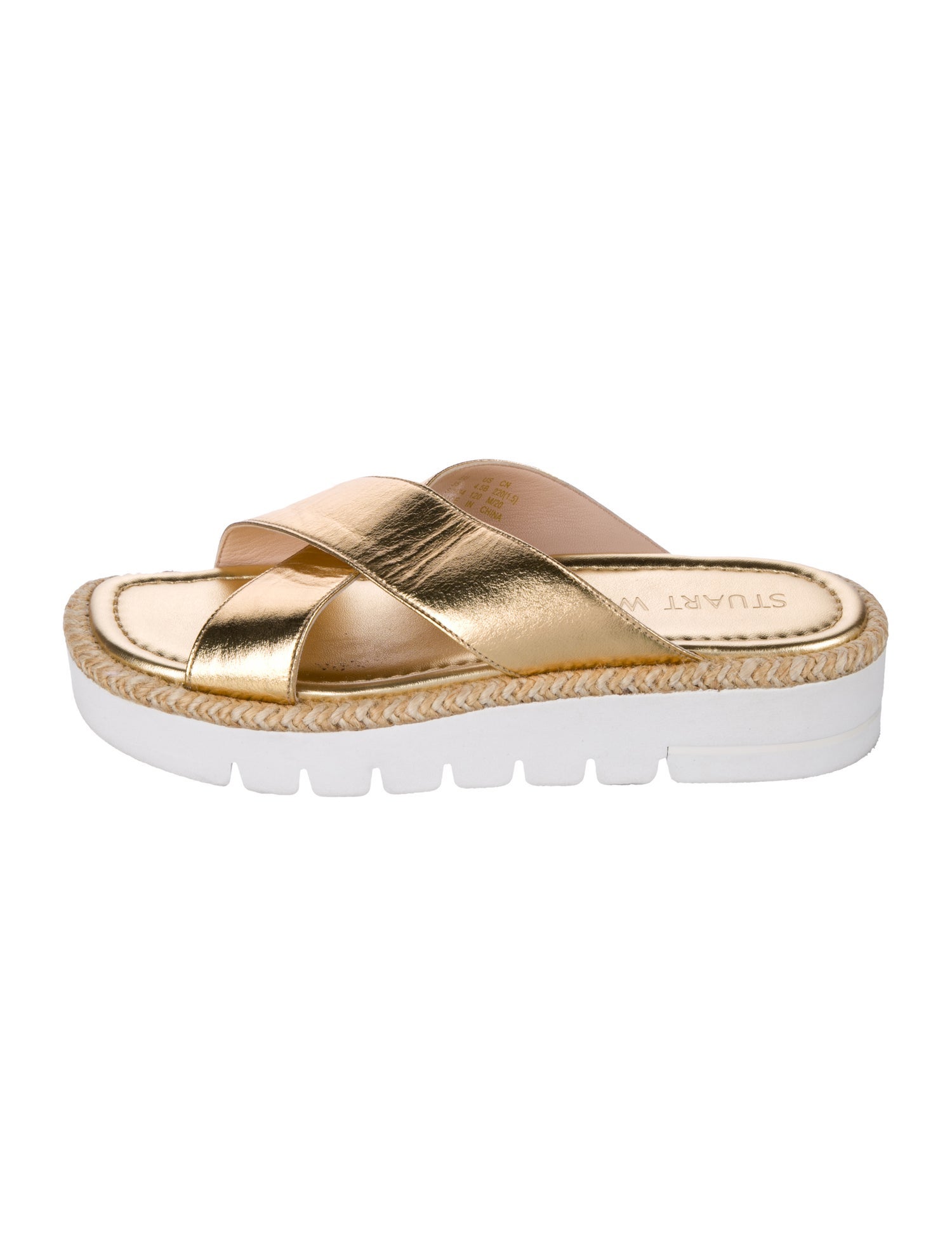 Stuart Weitzman Leather Slides