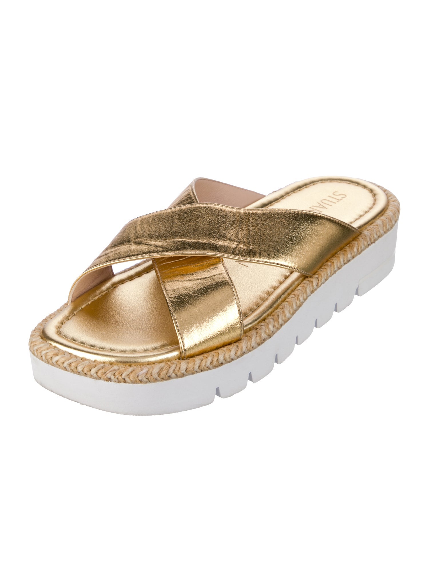 Stuart Weitzman Leather Slides