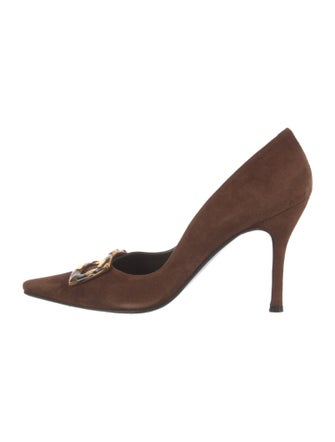Stuart Weitzman Suede D'Orsay Pumps