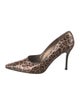 Stuart Weitzman Leather Animal Print Pumps