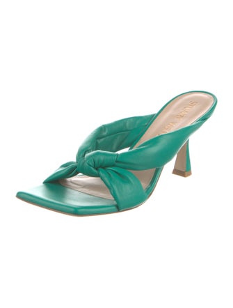 Stuart Weitzman Leather Slides