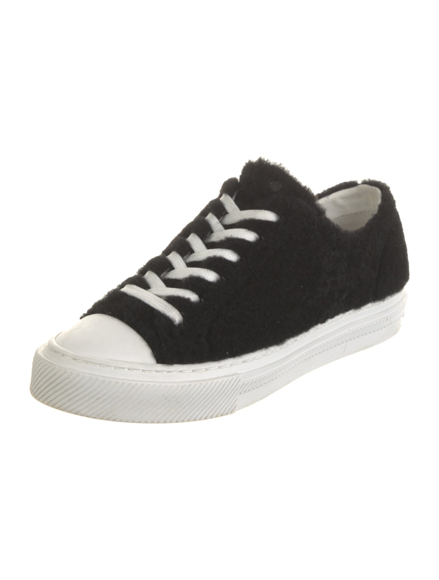 Stuart Weitzman Fur Sneakers