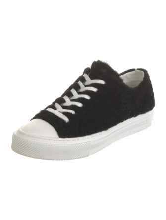 Stuart Weitzman Fur Sneakers