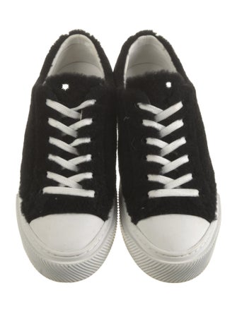 Stuart Weitzman Fur Sneakers