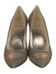 Stuart Weitzman Glitter Printed Pumps