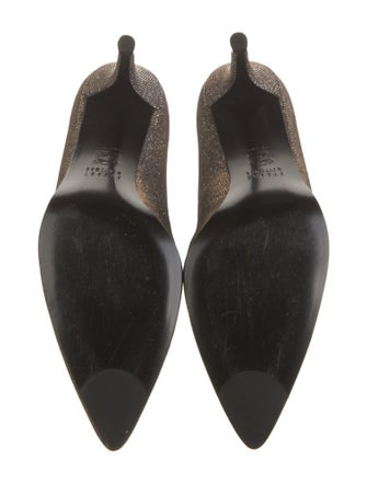 Stuart Weitzman Glitter Printed Pumps