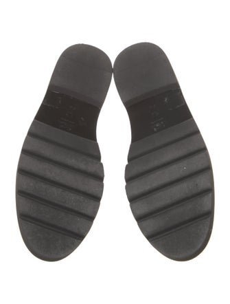 Stuart Weitzman Leather Tassel Accents Loafers