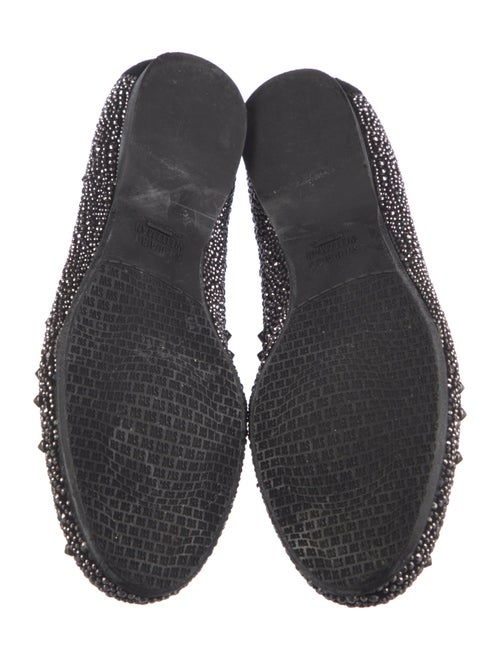 Stuart Weitzman Suede Studded Accents Flats