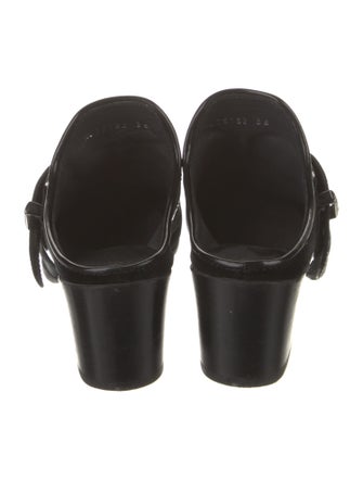 Stuart Weitzman Velvet Mules