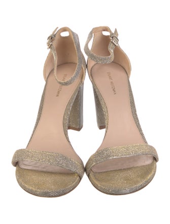 Stuart Weitzman Glitter Accents Sandals
