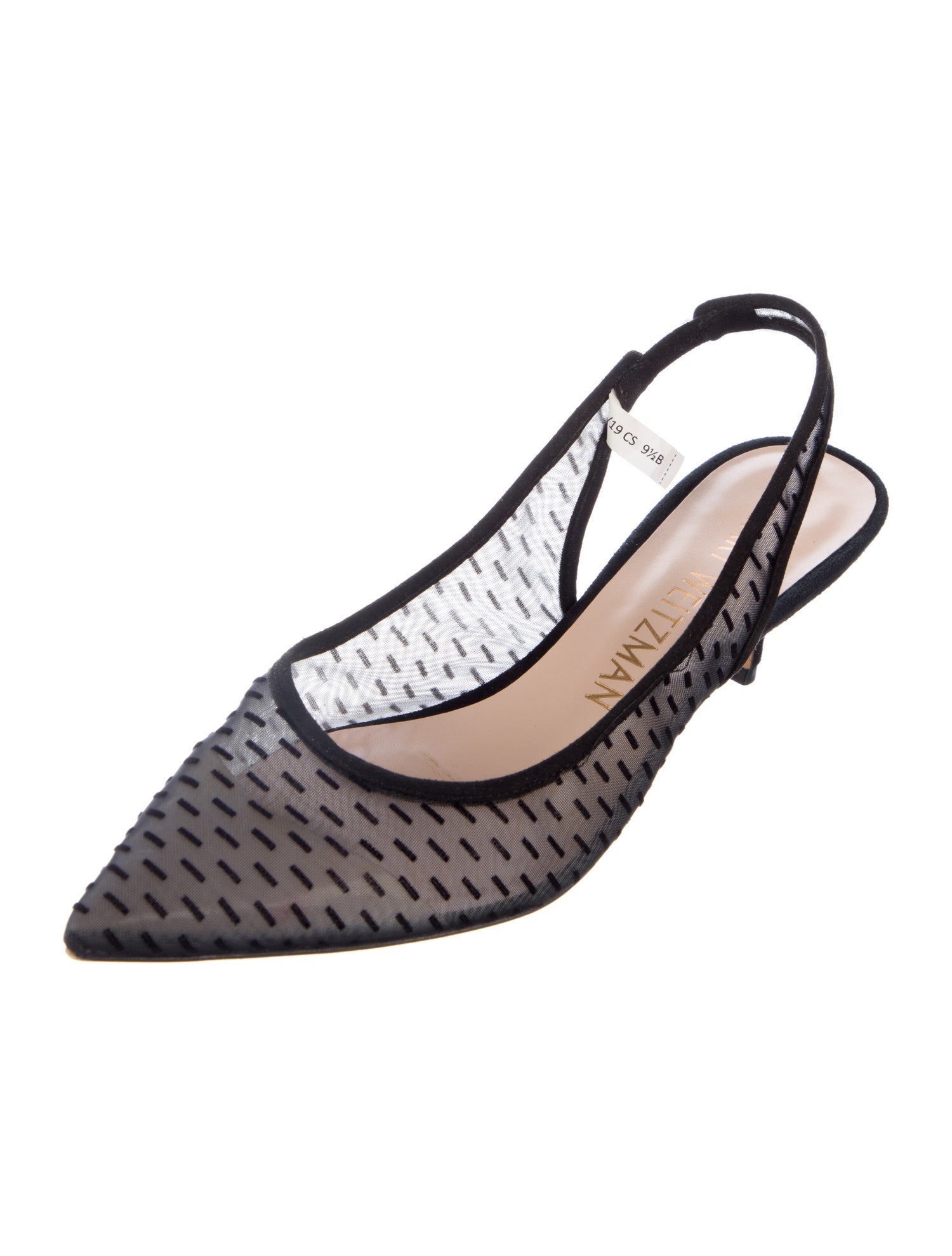 Stuart Weitzman Mesh Slingback Pumps