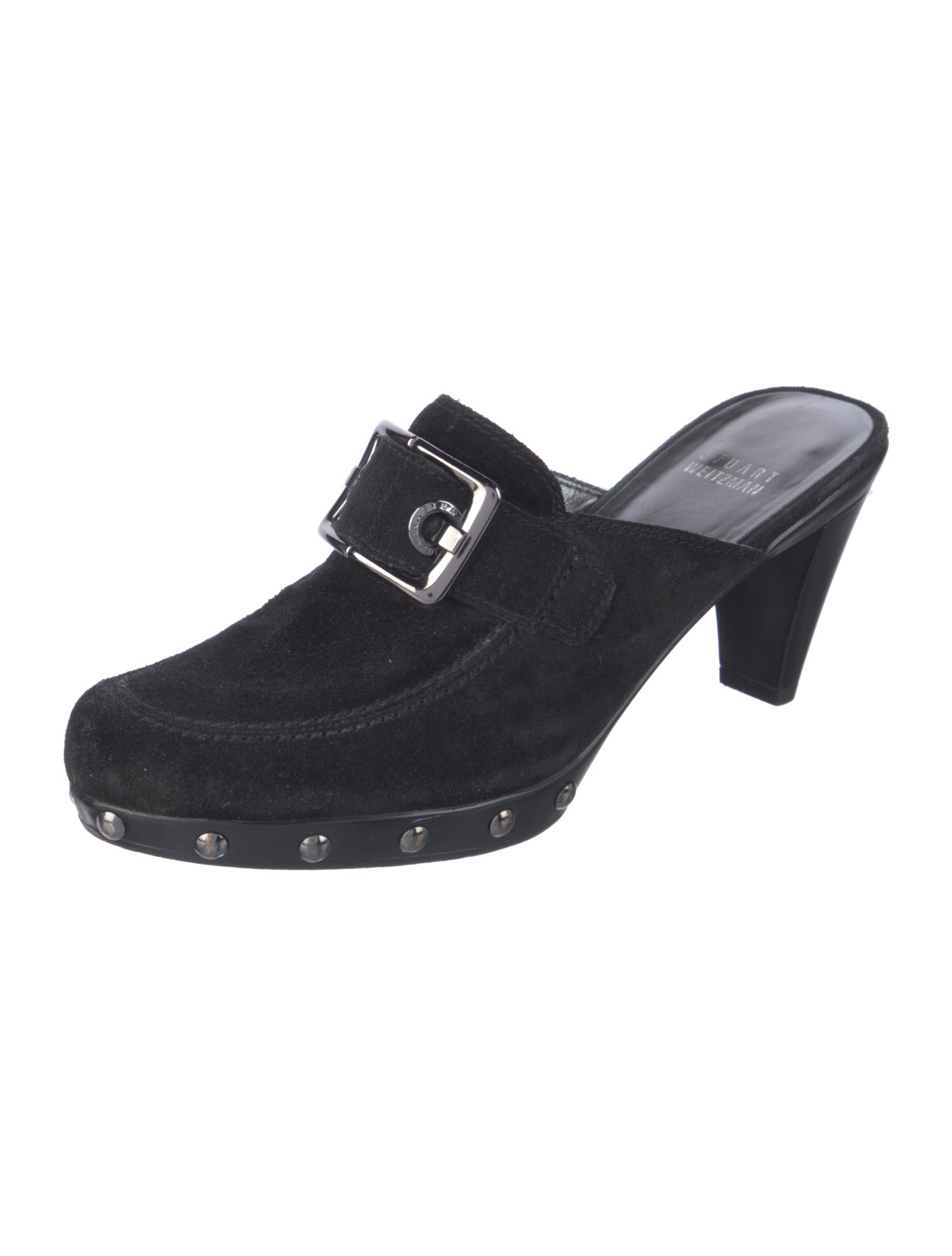 Stuart Weitzman Suede Mules