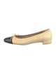 Stuart Weitzman Raffia Bow Accents Ballet Flats