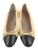Stuart Weitzman Raffia Bow Accents Ballet Flats
