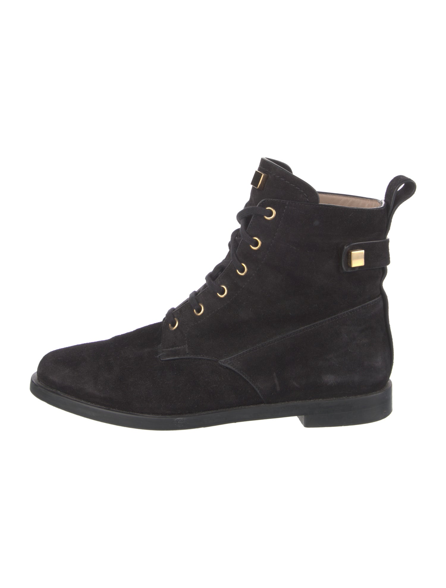 Stuart Weitzman Suede Combat Boots