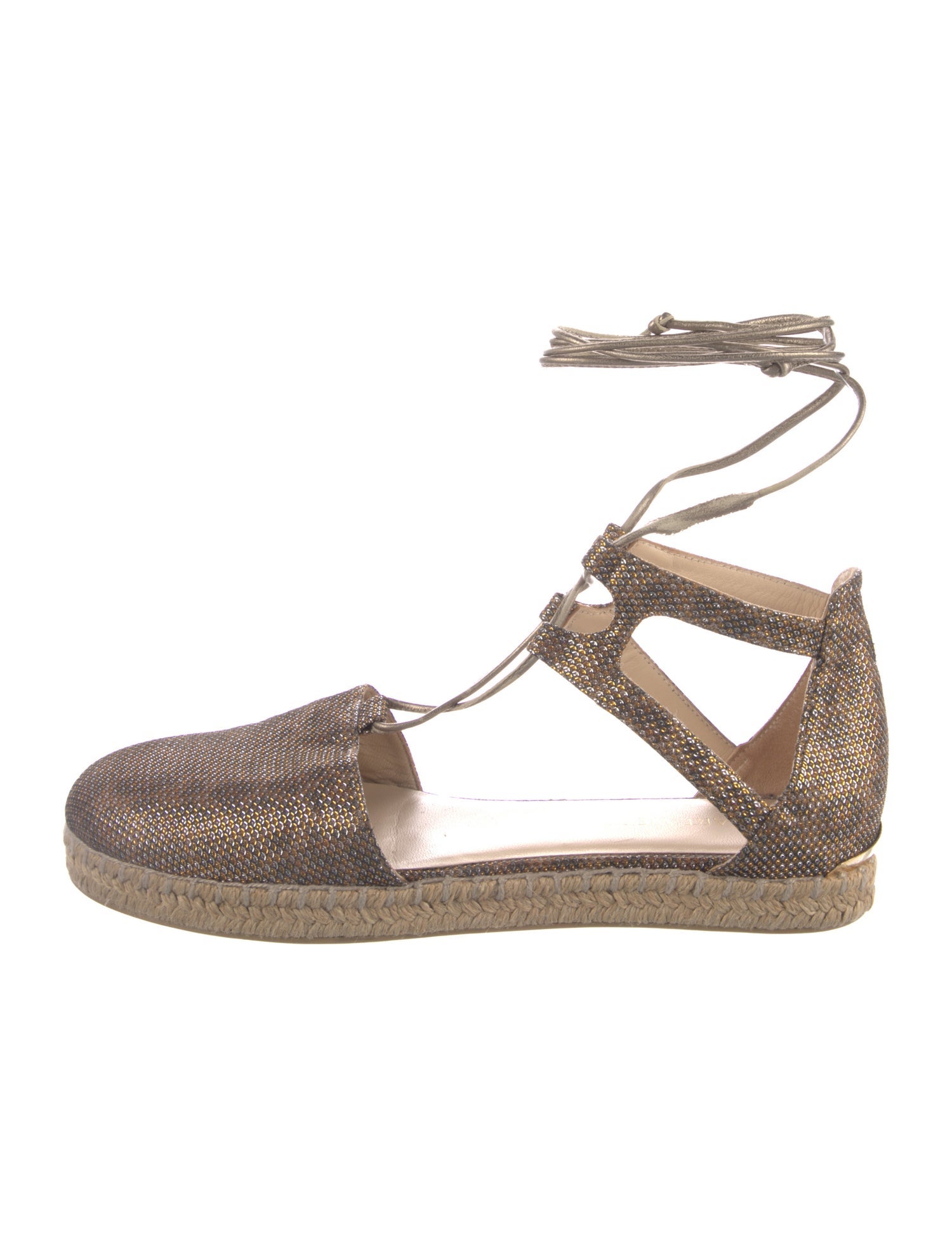 Stuart Weitzman Glitter D'Orsay Flats