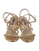Stuart Weitzman Leather Studded Accents Sandals