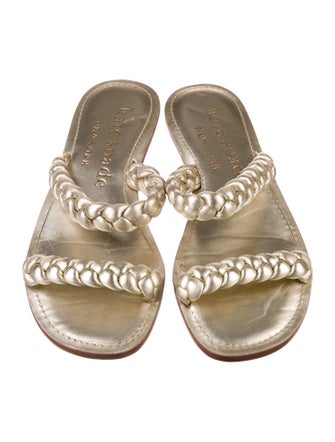 Stuart Weitzman Leather Slides