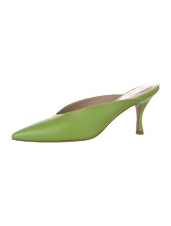 Stuart Weitzman Leather Mules