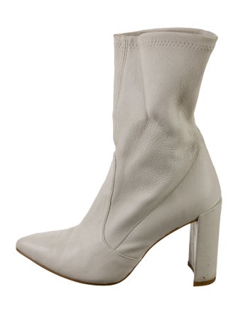 Stuart Weitzman Leather Sock Boots