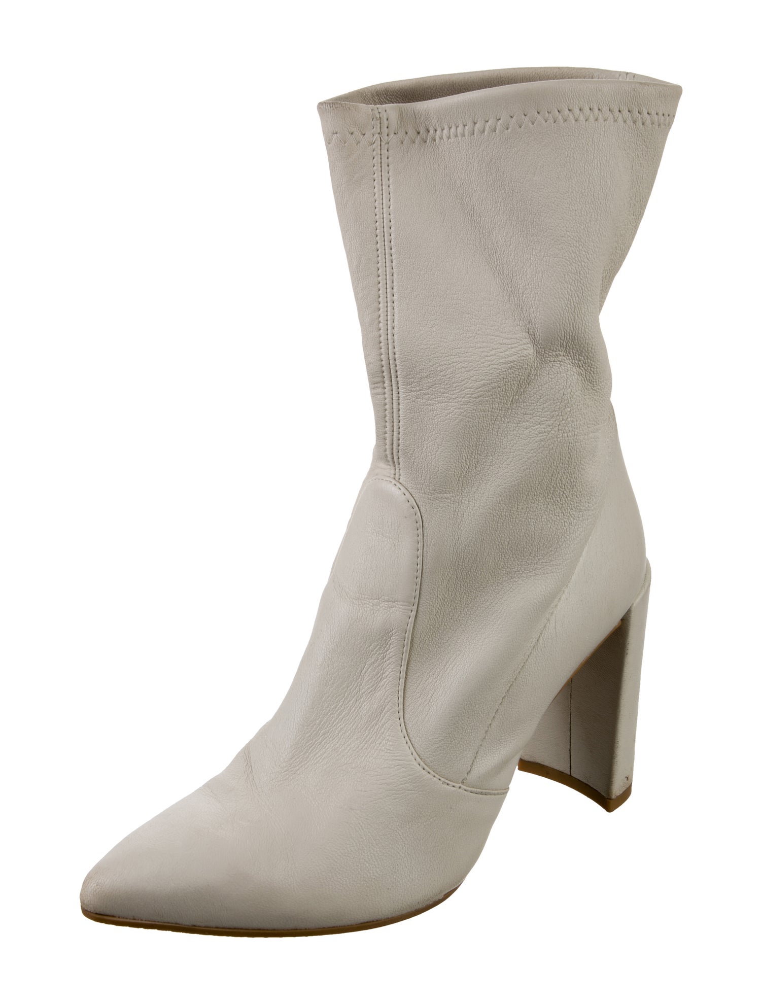Stuart Weitzman Leather Sock Boots