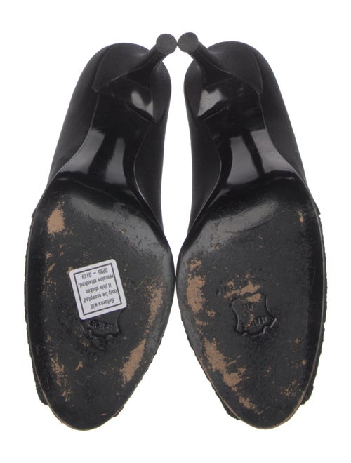 Stuart Weitzman Satin Printed Pumps