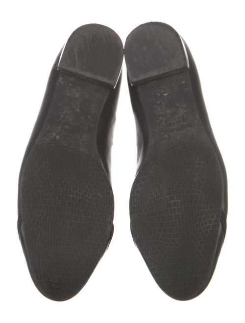 Stuart Weitzman Leather Bow Accents Flats