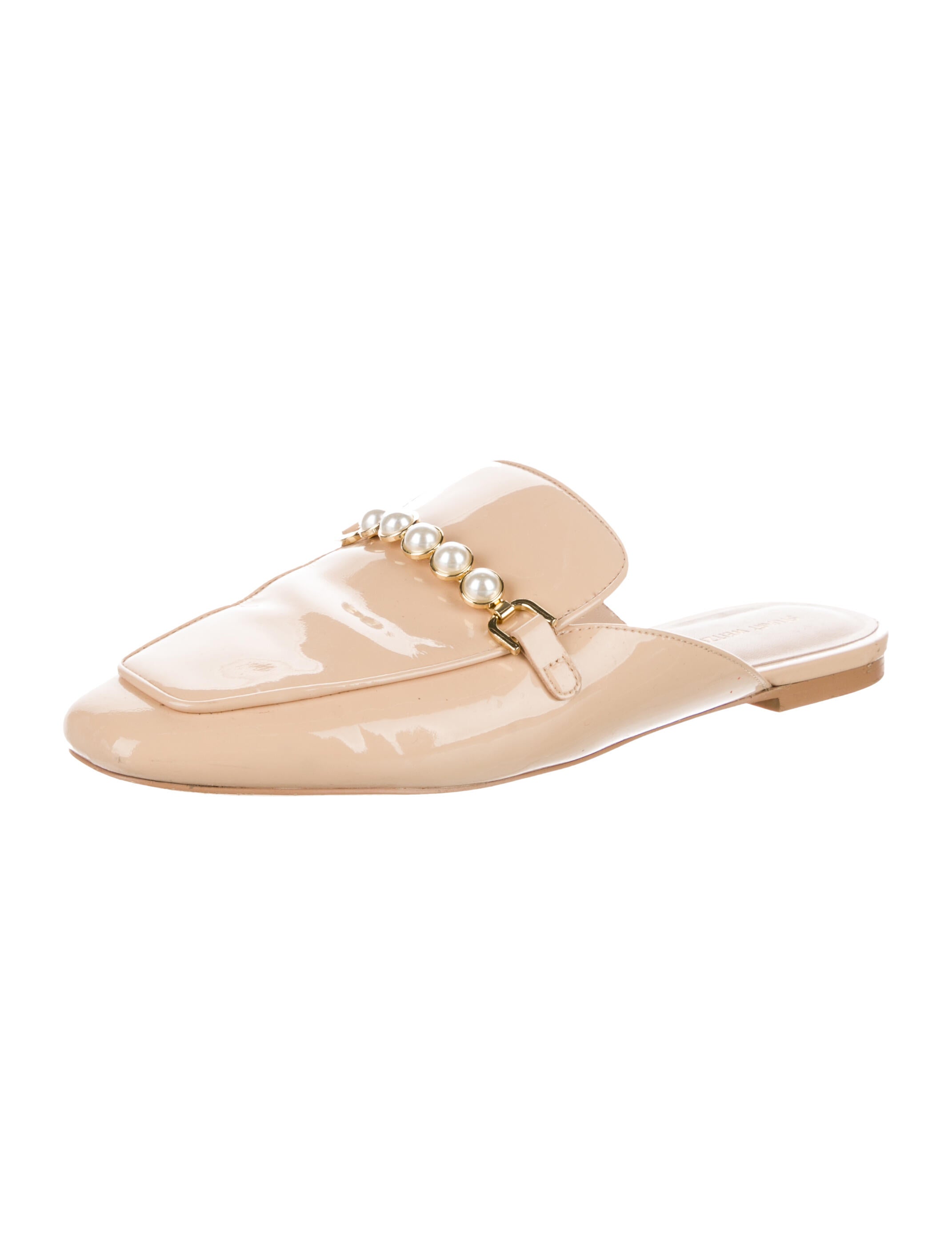 Stuart Weitzman Patent Leather Mules