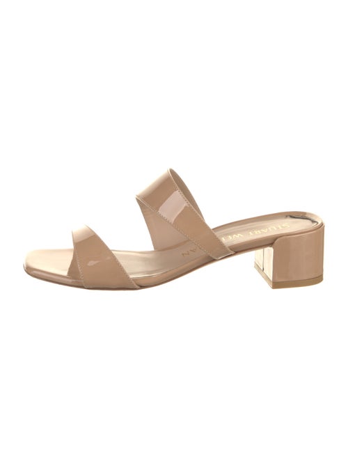 Stuart Weitzman Patent Leather Slides