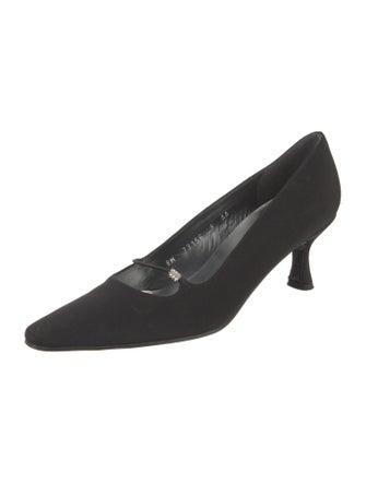 Stuart Weitzman Crystal Embellishments Pumps