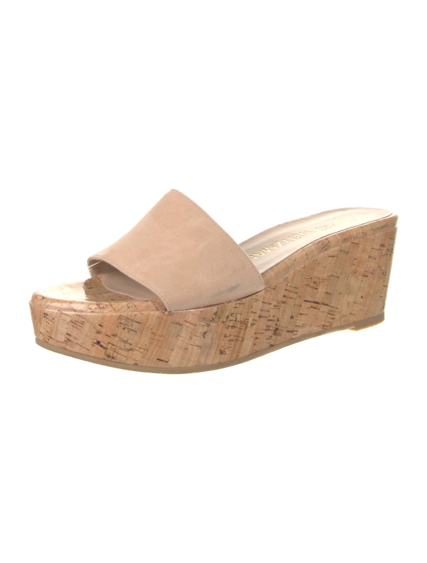 Stuart Weitzman Suede Slides