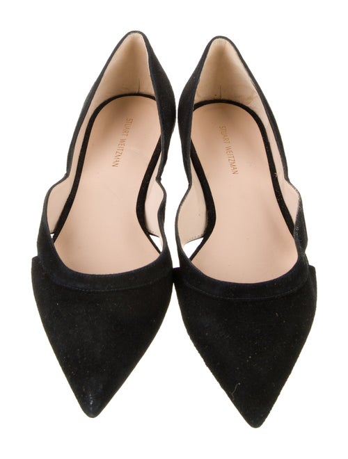 Stuart Weitzman Suede D'Orsay Flats