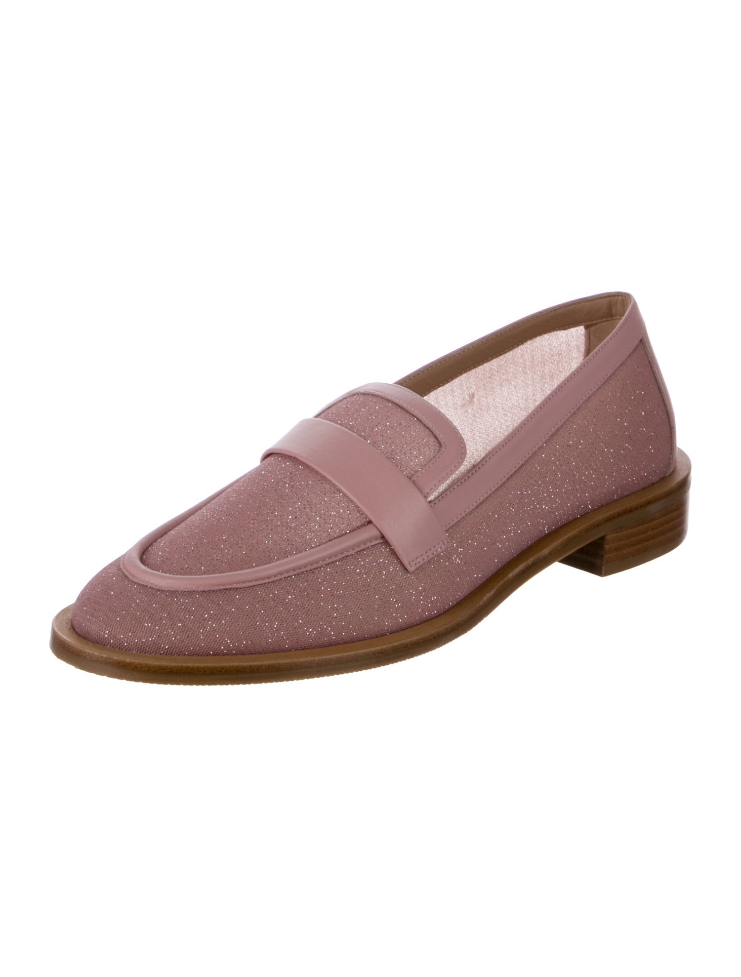 Stuart Weitzman Mesh Accents Loafers