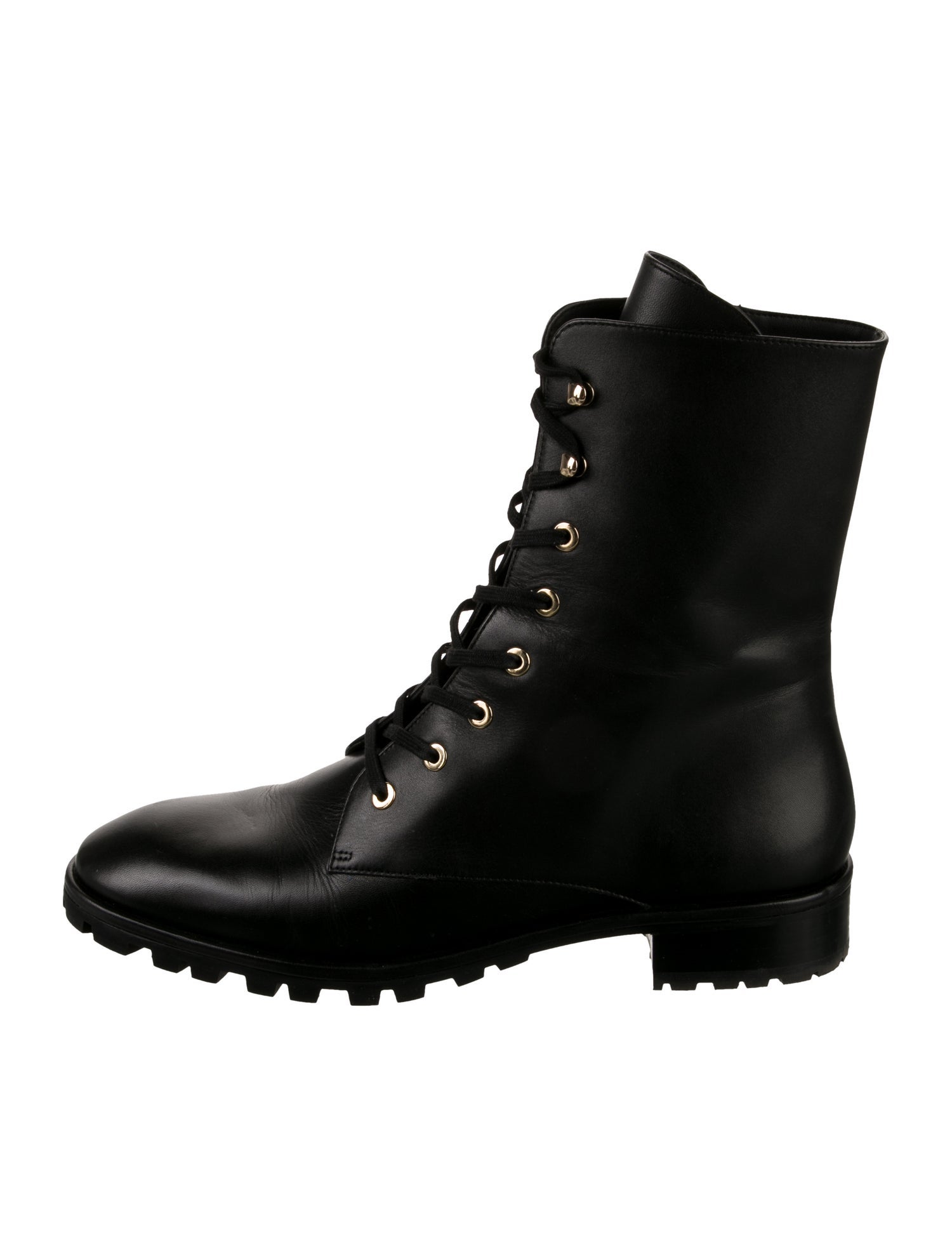 Stuart Weitzman Leather Combat Boots