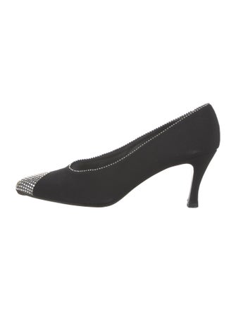 Stuart Weitzman Crystal Embellishments Pumps