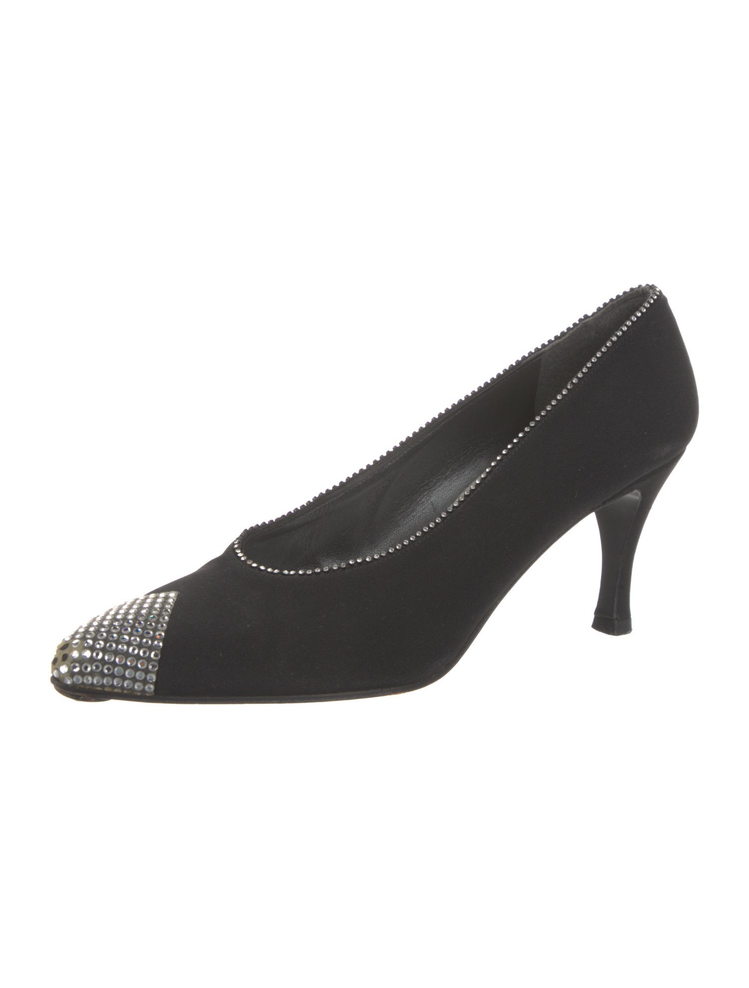 Stuart Weitzman Crystal Embellishments Pumps