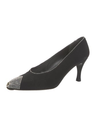 Stuart Weitzman Crystal Embellishments Pumps