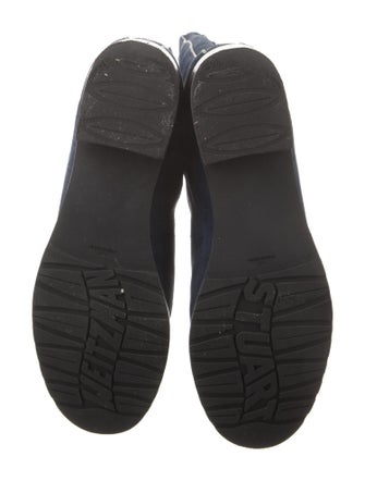 Stuart Weitzman Suede Studded Accents Riding Boots