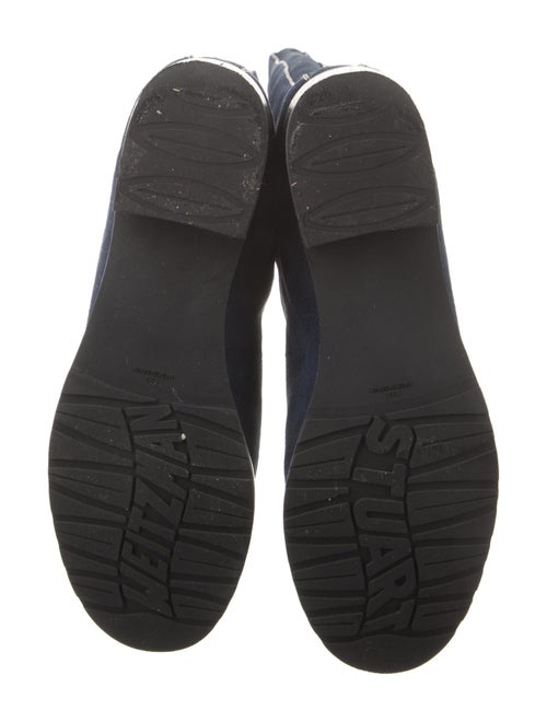 Stuart Weitzman Suede Studded Accents Riding Boots