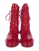 Stuart Weitzman Patent Leather Combat Boots