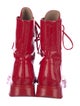 Stuart Weitzman Patent Leather Combat Boots
