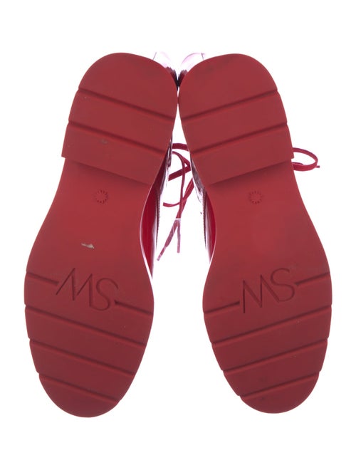 Stuart Weitzman Patent Leather Combat Boots