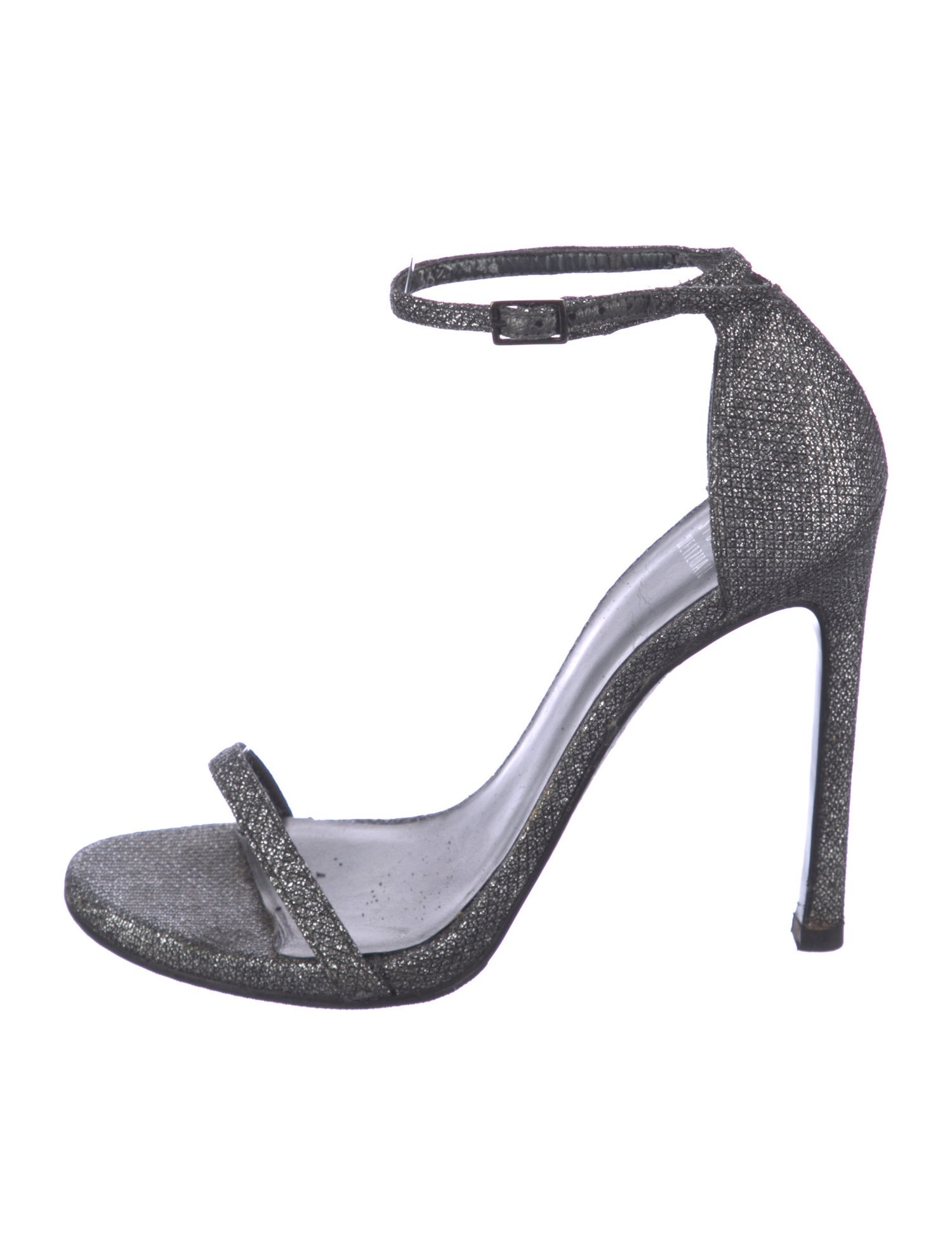 Stuart Weitzman Glitter Glitter Accents Sandals